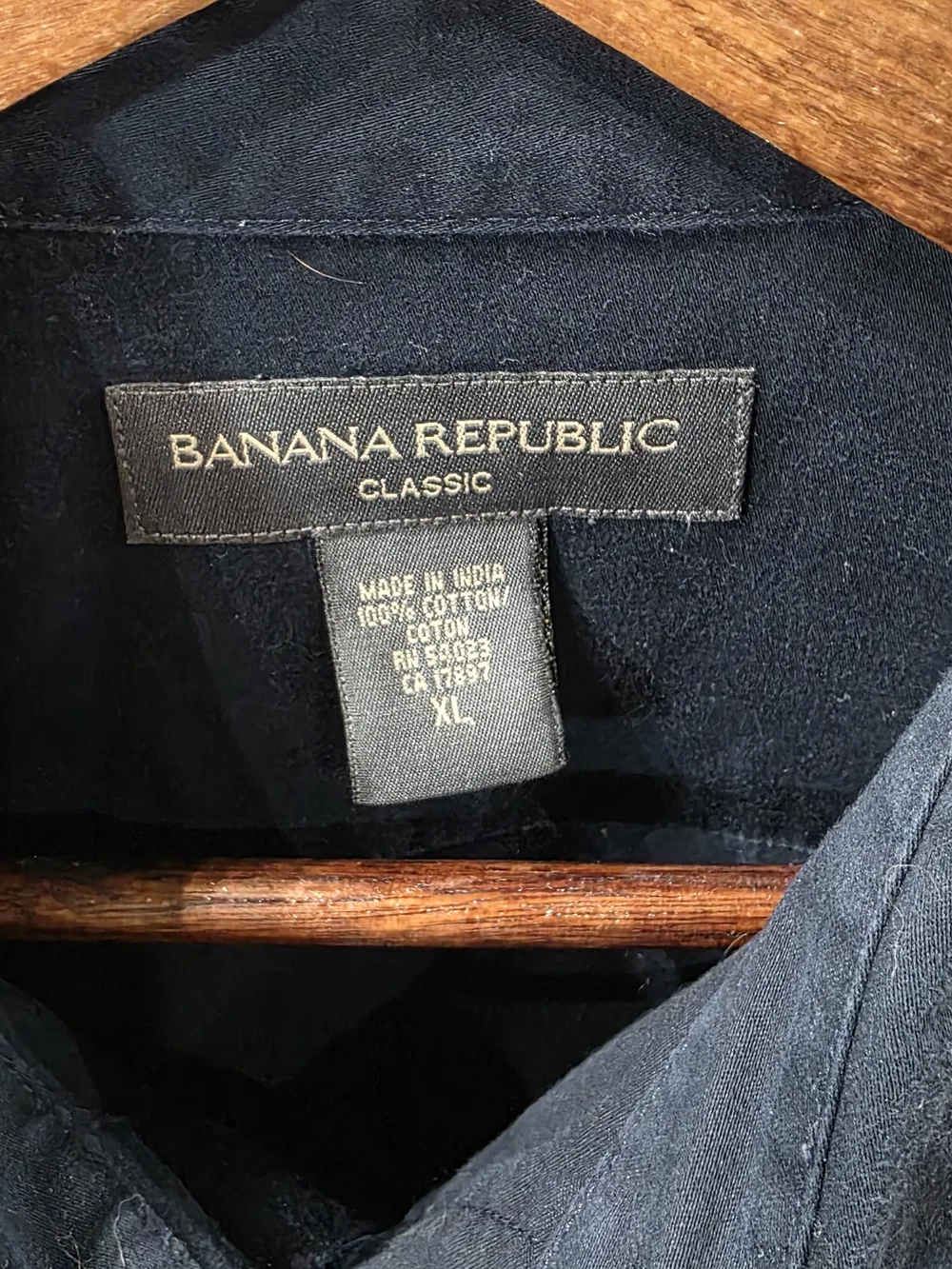 Banana Republic Navy Blue Casual Button-Down Shirt